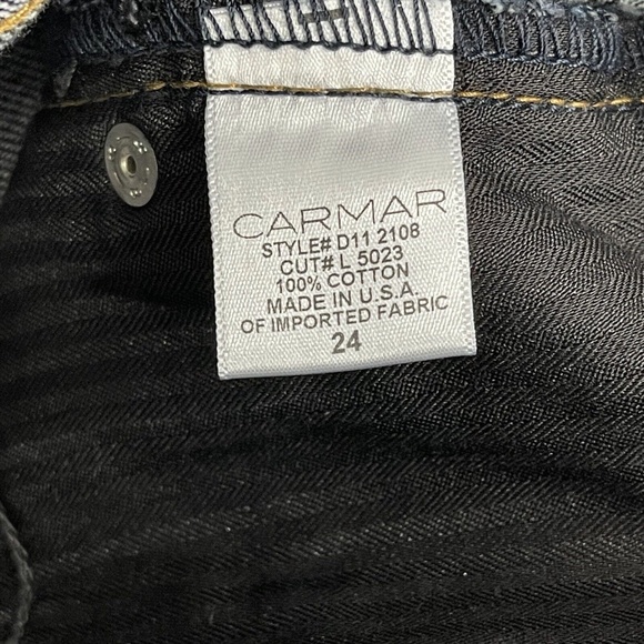 Carmar LF Women’s Size 24 Dark Blue Non-Stretch Denim Low Rise Baggy Jeans NWT - Picture 7 of 12